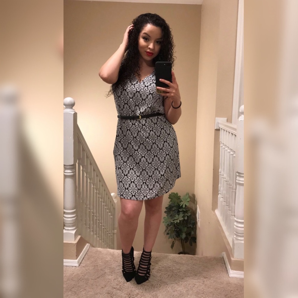 Little Black And White Dress